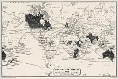 Map of the World Showing British Empire Possessions-J.g. Bartholomew-Stretched Canvas