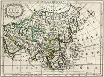 Map, Asia 1763-J Gibson-Framed Art Print