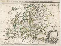 Map of Europe-J. Gibson-Art Print