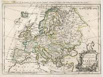 Map of Europe-J. Gibson-Art Print