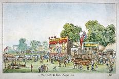 Fair in Hyde Park, Westminster, London, 1814-J Gordon-Framed Giclee Print