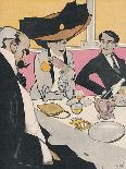 Three German Diners 1910-J. Gose-Framed Art Print