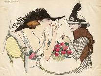 Two Ladies Drinking 1930S-J. Gose-Art Print