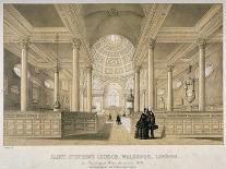 Interior View Looking East, Church of St Stephen Walbrook, City of London, 1851-J Graf-Framed Premier Image Canvas