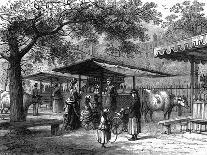 A Milk Fair, St James's Park, London, 1891-J Greenaway-Giclee Print