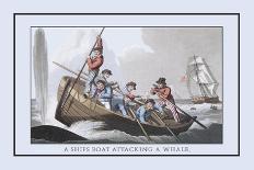 Shooting the Harpoon at a Whale-J.h. Clark-Art Print