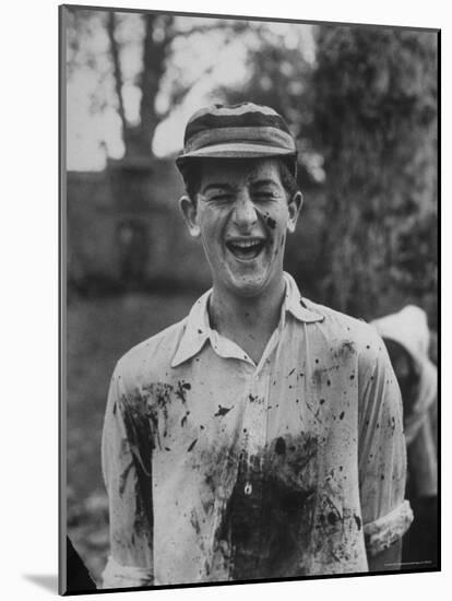 J.H.D. Briscol Having a Mud Splattered Face and Shirt After Informal Game of Football-Cornell Capa-Mounted Photographic Print