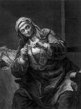 Old Woman Cutting Her Nails, 18th or 19th Century-J Haid-Giclee Print