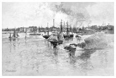 Circular Quay, Sydney Harbour, New South Wales, Australia, 1886-J Hellawell-Framed Giclee Print