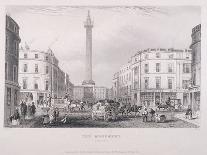 Monument, London, C1850-J Hopkins-Framed Giclee Print
