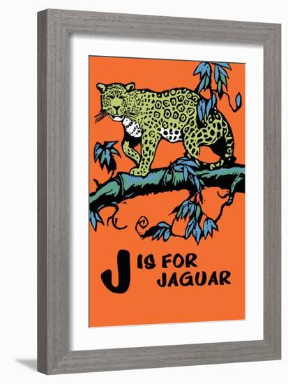 J is for Jaguar-Charles Buckles Falls-Framed Art Print