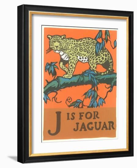 J is for Jaguar-null-Framed Art Print
