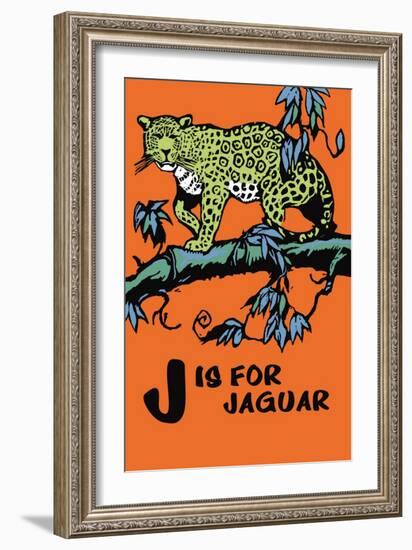 J is for Jaguar-Charles Buckles Falls-Framed Art Print