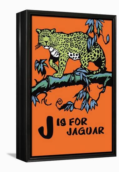 J is for Jaguar-Charles Buckles Falls-Framed Stretched Canvas