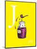 j is for jelly (yellow)-Theodor (Dr. Seuss) Geisel-Mounted Art Print