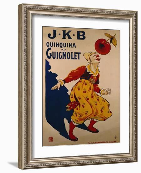 J.K.B, Quinquina au Guignolet, circa 1900-Eugene Oge-Framed Giclee Print