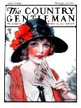 "Woman Tennis Player," Country Gentleman Cover, June 27, 1925-J. Knowles Hare-Giclee Print