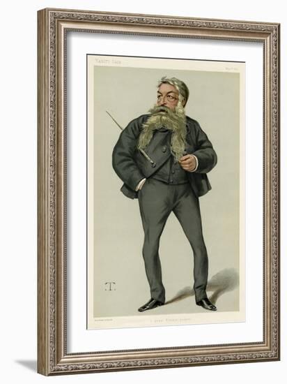 J L E Meissonier, French Painter-Theobald Chartran-Framed Art Print