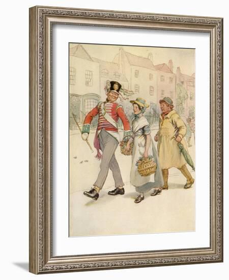 J M Barrie 'Quality Street'-Hugh Thomson-Framed Giclee Print