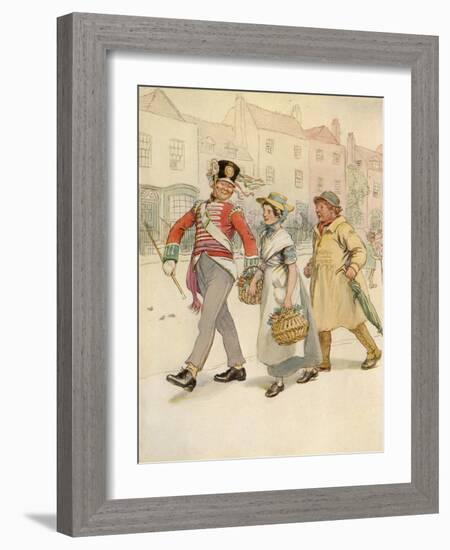 J M Barrie 'Quality Street'-Hugh Thomson-Framed Giclee Print