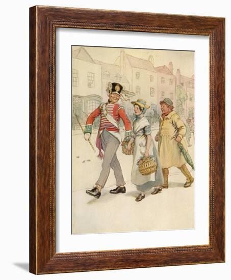 J M Barrie 'Quality Street'-Hugh Thomson-Framed Giclee Print