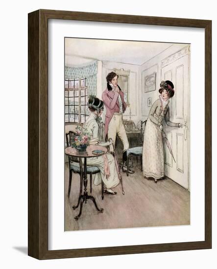 J M Barrie 'Quality Street'-Hugh Thomson-Framed Giclee Print