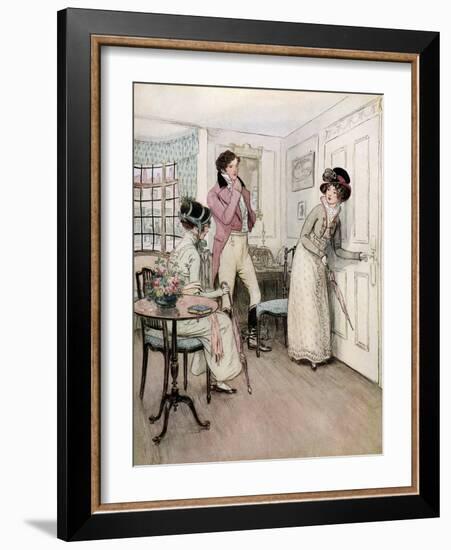 J M Barrie 'Quality Street'-Hugh Thomson-Framed Giclee Print