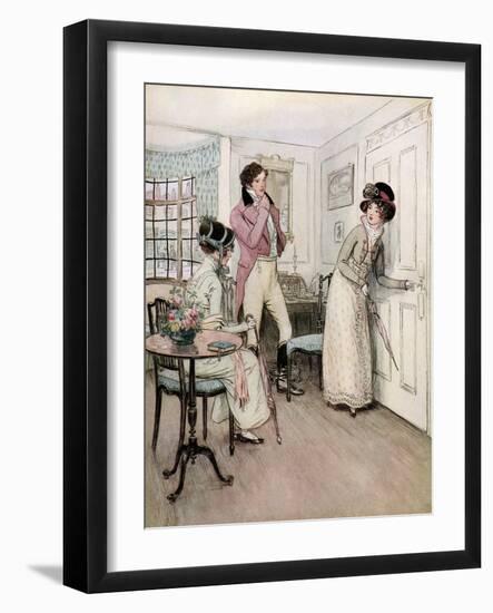 J M Barrie 'Quality Street'-Hugh Thomson-Framed Giclee Print