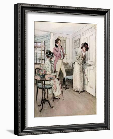 J M Barrie 'Quality Street'-Hugh Thomson-Framed Giclee Print