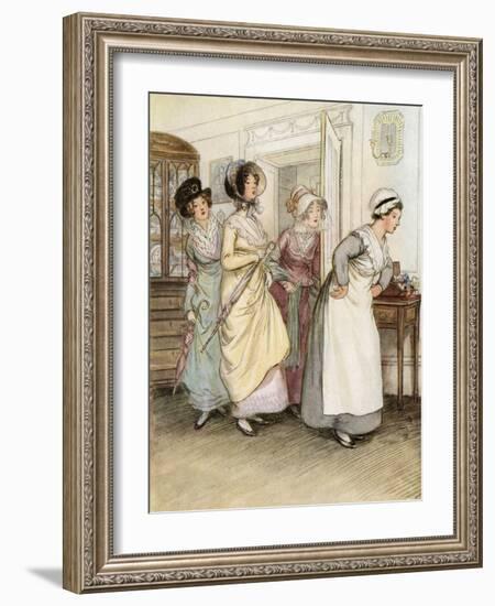 J M Barrie 'Quality Street'-Hugh Thomson-Framed Giclee Print