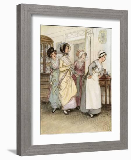 J M Barrie 'Quality Street'-Hugh Thomson-Framed Giclee Print