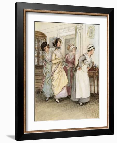 J M Barrie 'Quality Street'-Hugh Thomson-Framed Giclee Print