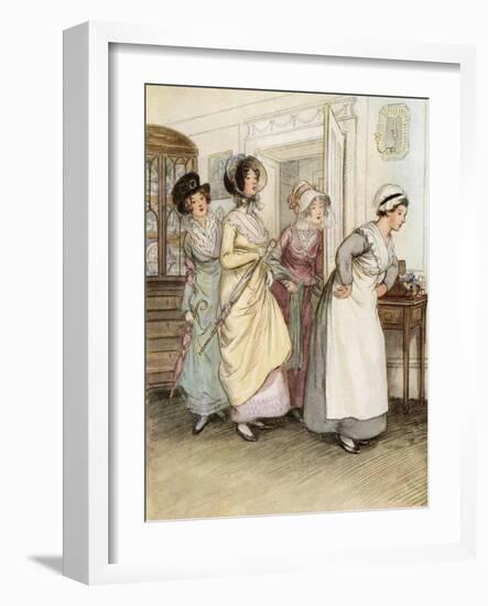 J M Barrie 'Quality Street'-Hugh Thomson-Framed Giclee Print