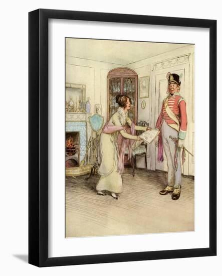 J M Barrie 'Quality Street'-Hugh Thomson-Framed Giclee Print