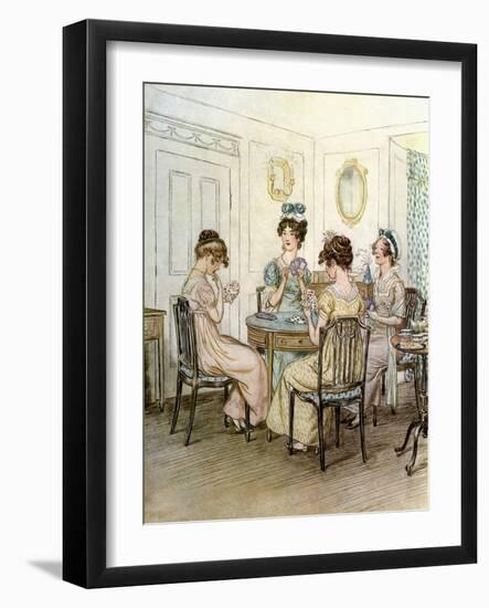 J M Barrie 'Quality Street'-Hugh Thomson-Framed Giclee Print