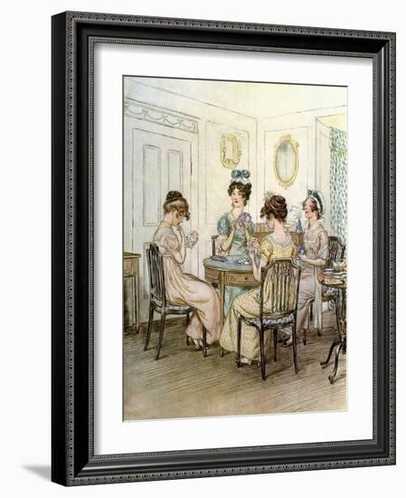 J M Barrie 'Quality Street'-Hugh Thomson-Framed Giclee Print