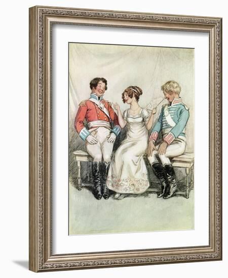 J M Barrie 'Quality Street'-Hugh Thomson-Framed Giclee Print