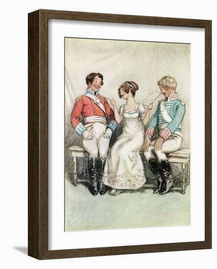 J M Barrie 'Quality Street'-Hugh Thomson-Framed Giclee Print