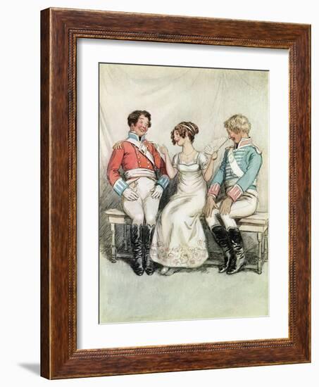 J M Barrie 'Quality Street'-Hugh Thomson-Framed Giclee Print