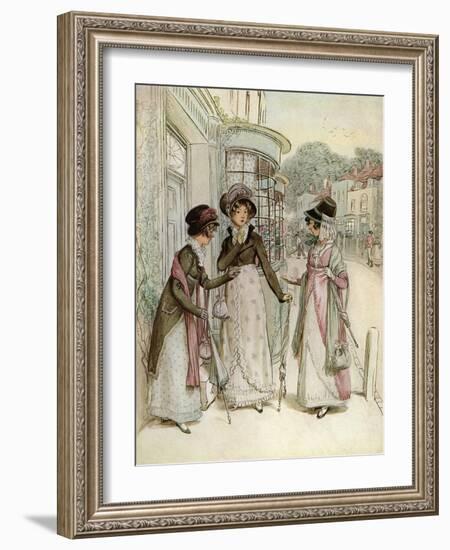 J M Barrie 'Quality Street'-Hugh Thomson-Framed Giclee Print