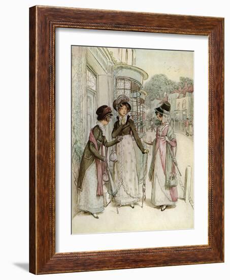 J M Barrie 'Quality Street'-Hugh Thomson-Framed Giclee Print