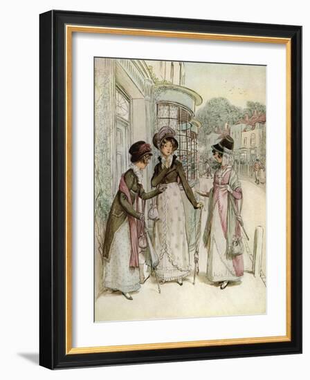 J M Barrie 'Quality Street'-Hugh Thomson-Framed Giclee Print