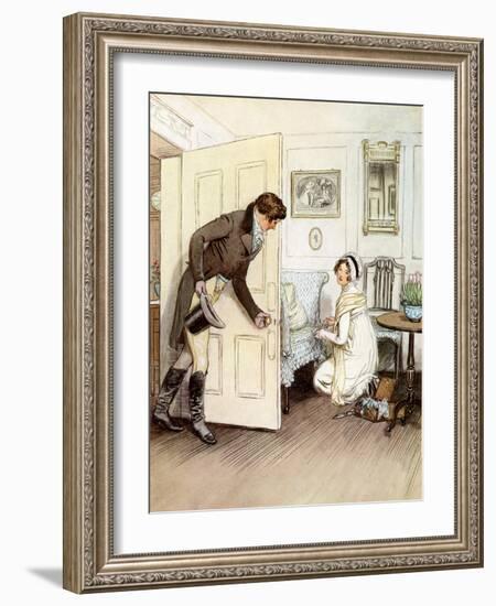 J M Barrie 'Quality Street'-Hugh Thomson-Framed Giclee Print