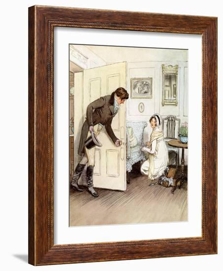 J M Barrie 'Quality Street'-Hugh Thomson-Framed Giclee Print