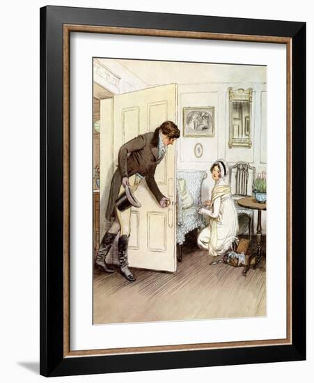 J M Barrie 'Quality Street'-Hugh Thomson-Framed Giclee Print