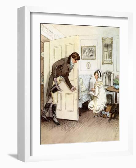 J M Barrie 'Quality Street'-Hugh Thomson-Framed Giclee Print