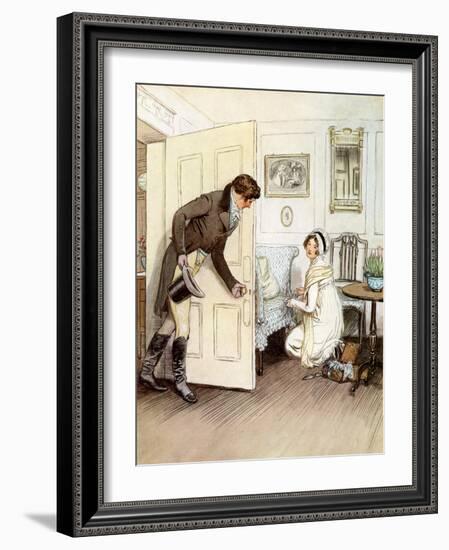 J M Barrie 'Quality Street'-Hugh Thomson-Framed Giclee Print