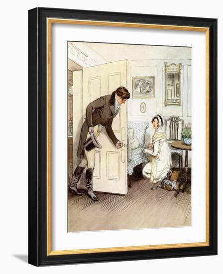 J M Barrie 'Quality Street'-Hugh Thomson-Framed Giclee Print