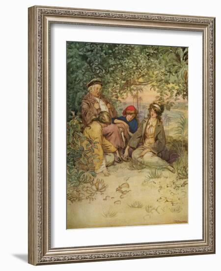 J M Barrie 'The Admirable Crichton'-Hugh Thomson-Framed Giclee Print