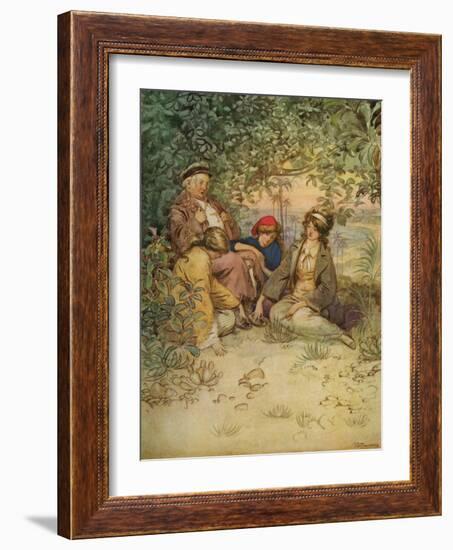 J M Barrie 'The Admirable Crichton'-Hugh Thomson-Framed Giclee Print